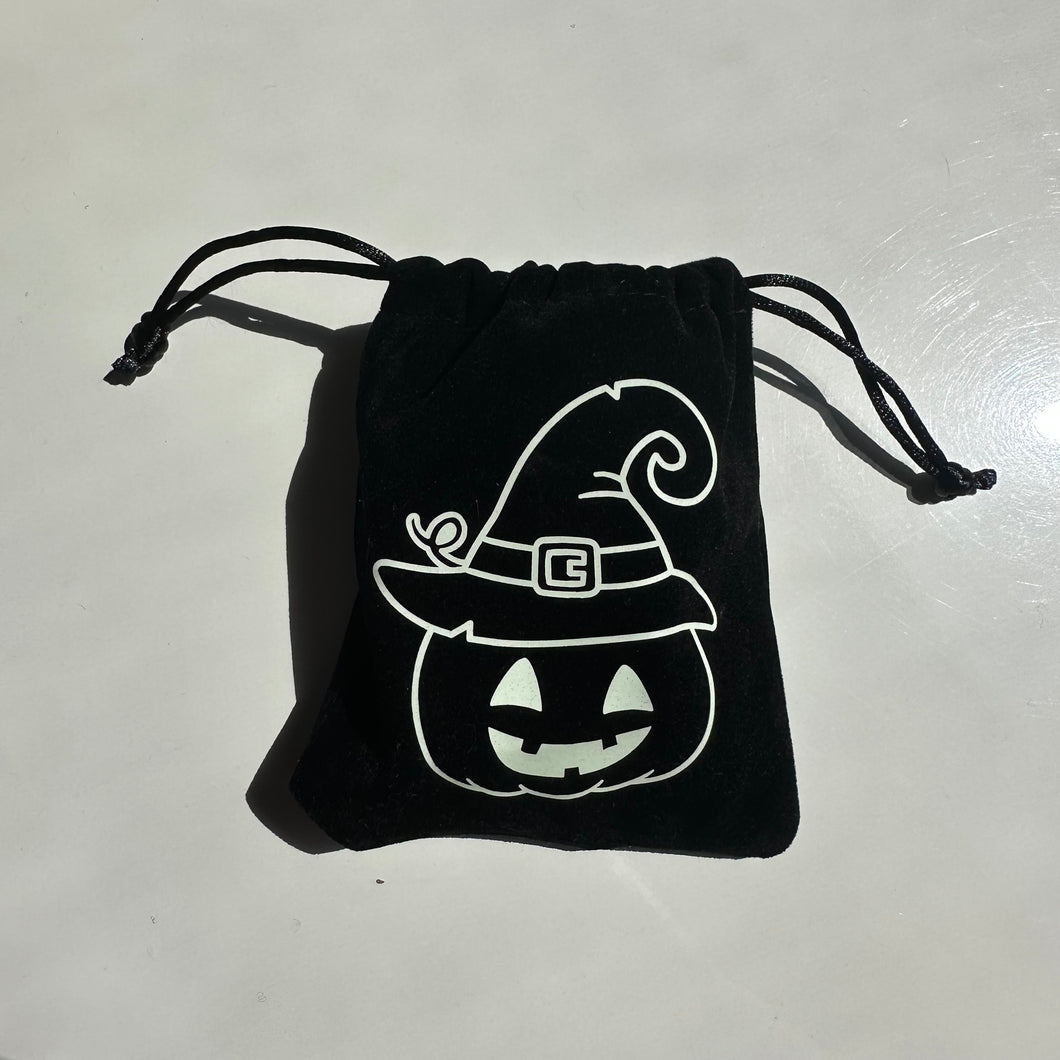 Glow In The Dark Pumpkin Crystal Mystery Bag