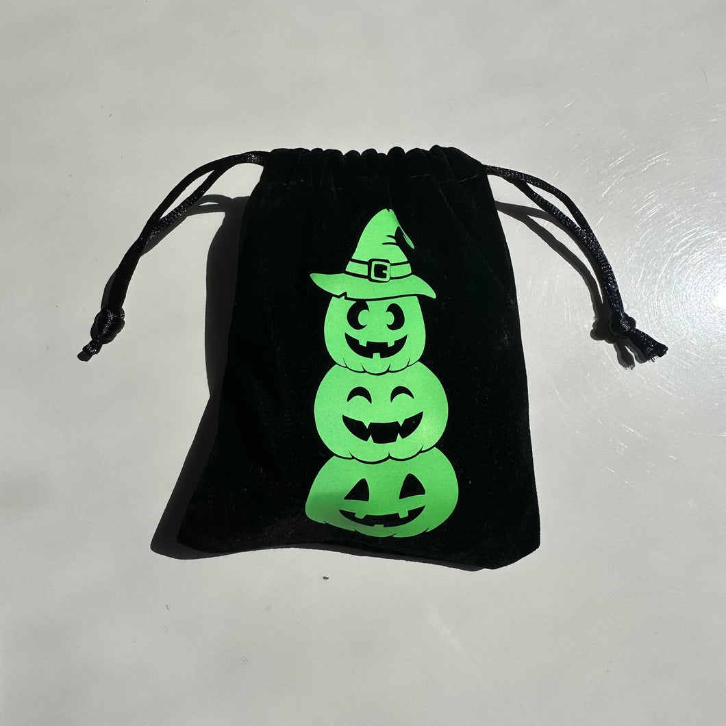 Glow In The Dark Pumpkins Crystal Mystery Bag