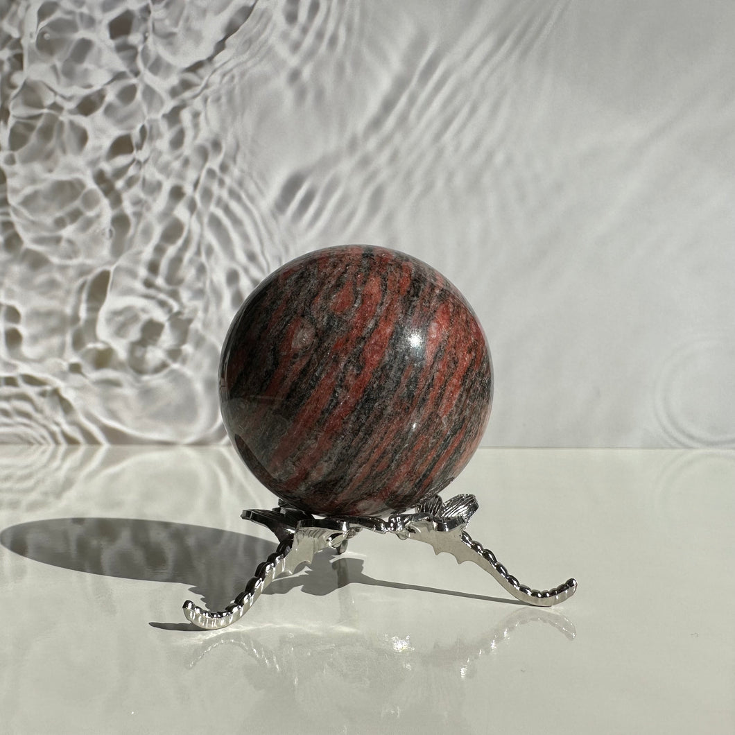 Red Zebra Jasper Sphere