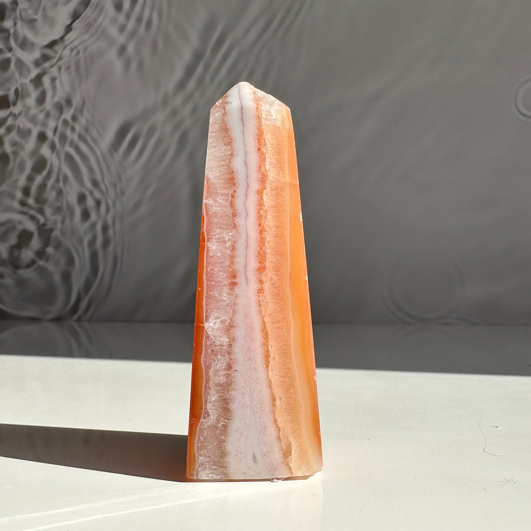 Carnelian Obelisk - Milky Way Creations - Sydney - Crystal - Crystals - Candles - Soap - Howlite - Amethyst - Ethically Sources - Stones - gemstones - wholesale - amazonite