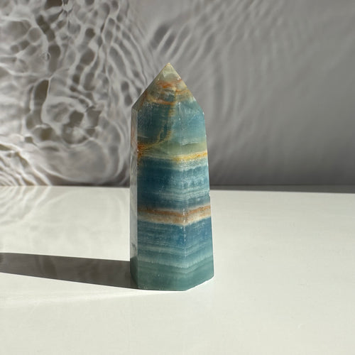 Blue Onyx Tower - Milky Way Creations - Sydney - Crystal - Crystals - Candles - Soap - Howlite - Amethyst - Ethically Sources - Stones - gemstones - wholesale - amazonite