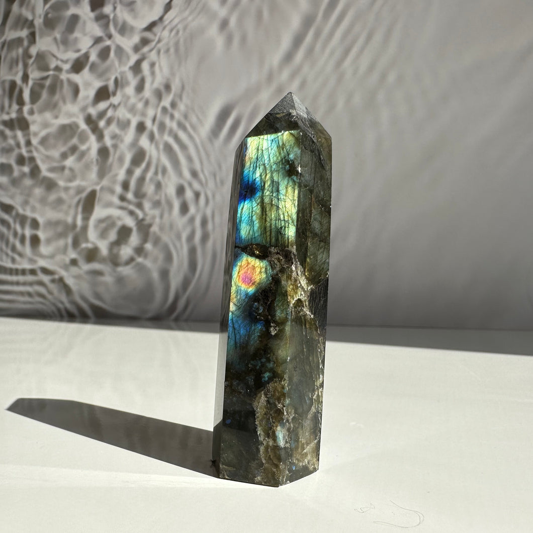 Labradorite Tower - Milky Way Creations - Sydney - Crystal - Crystals - Candles - Soap - Howlite - Amethyst - Ethically Sources - Stones - gemstones - wholesale - amazonite