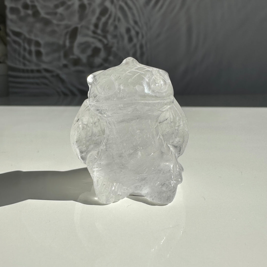 Clear Quartz Toothless Figurine - Milky Way Creations - Sydney - Crystal - Crystals - Candles - Soap - Howlite - Amethyst - Ethically Sources - Stones - gemstones - wholesale - amazonite