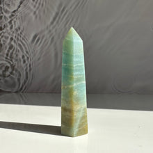 Load image into Gallery viewer, Caribbean Calcite Tower - Milky Way Creations - Sydney - Crystal - Crystals - Candles - Soap - Howlite - Amethyst - Ethically Sources - Stones - gemstones - wholesale - amazonite
