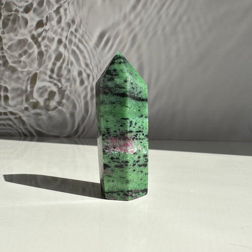 Ruby Zoisite Tower - Milky Way Creations - Sydney - Crystal - Crystals - Candles - Soap - Howlite - Amethyst - Ethically Sources - Stones - gemstones - wholesale - amazonite