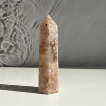 Load image into Gallery viewer, Flower Agate Tower - Milky Way Creations - Sydney - Crystal - Crystals - Candles - Soap - Howlite - Amethyst - Ethically Sources - Stones - gemstones - wholesale - amazonite
