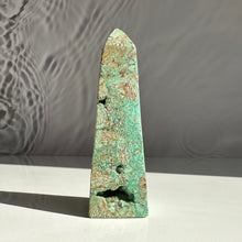 Load image into Gallery viewer, Crysocolla Obelisk - Milky Way Creations - Sydney - Crystal - Crystals - Candles - Soap - Howlite - Amethyst - Ethically Sources - Stones - gemstones - wholesale - amazonite
