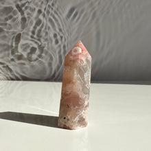 Load image into Gallery viewer, Flower Agate Tower - Milky Way Creations - Sydney - Crystal - Crystals - Candles - Soap - Howlite - Amethyst - Ethically Sources - Stones - gemstones - wholesale - amazonite
