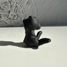 Load image into Gallery viewer, Black Obsidian Mew Figurine - Milky Way Creations - Sydney - Crystal - Crystals - Candles - Soap - Howlite - Amethyst - Ethically Sources - Stones - gemstones - wholesale - amazonite
