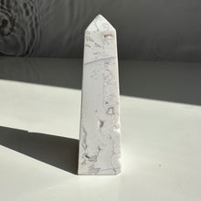 Load image into Gallery viewer, Snow Agate Obelisk - Milky Way Creations - Sydney - Crystal - Crystals - Candles - Soap - Howlite - Amethyst - Ethically Sources - Stones - gemstones - wholesale - amazonite
