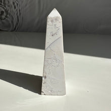 Load image into Gallery viewer, Snow Agate Obelisk - Milky Way Creations - Sydney - Crystal - Crystals - Candles - Soap - Howlite - Amethyst - Ethically Sources - Stones - gemstones - wholesale - amazonite
