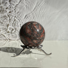 Load image into Gallery viewer, Red Zebra Jasper Sphere
