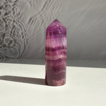 Load image into Gallery viewer, Purple Fluorite Tower - Milky Way Creations - Sydney - Crystal - Crystals - Candles - Soap - Howlite - Amethyst - Ethically Sources - Stones - gemstones - wholesale - amazonite
