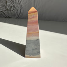 Load image into Gallery viewer, Pink Polychrome Jasper Obelisk - Milky Way Creations - Sydney - Crystal - Crystals - Candles - Soap - Howlite - Amethyst - Ethically Sources - Stones - gemstones - wholesale - amazonite
