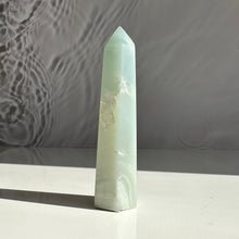 Load image into Gallery viewer, Caribbean Calcite Tower - Milky Way Creations - Sydney - Crystal - Crystals - Candles - Soap - Howlite - Amethyst - Ethically Sources - Stones - gemstones - wholesale - amazonite
