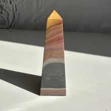 Load image into Gallery viewer, Pink Polychrome Jasper Obelisk - Milky Way Creations - Sydney - Crystal - Crystals - Candles - Soap - Howlite - Amethyst - Ethically Sources - Stones - gemstones - wholesale - amazonite
