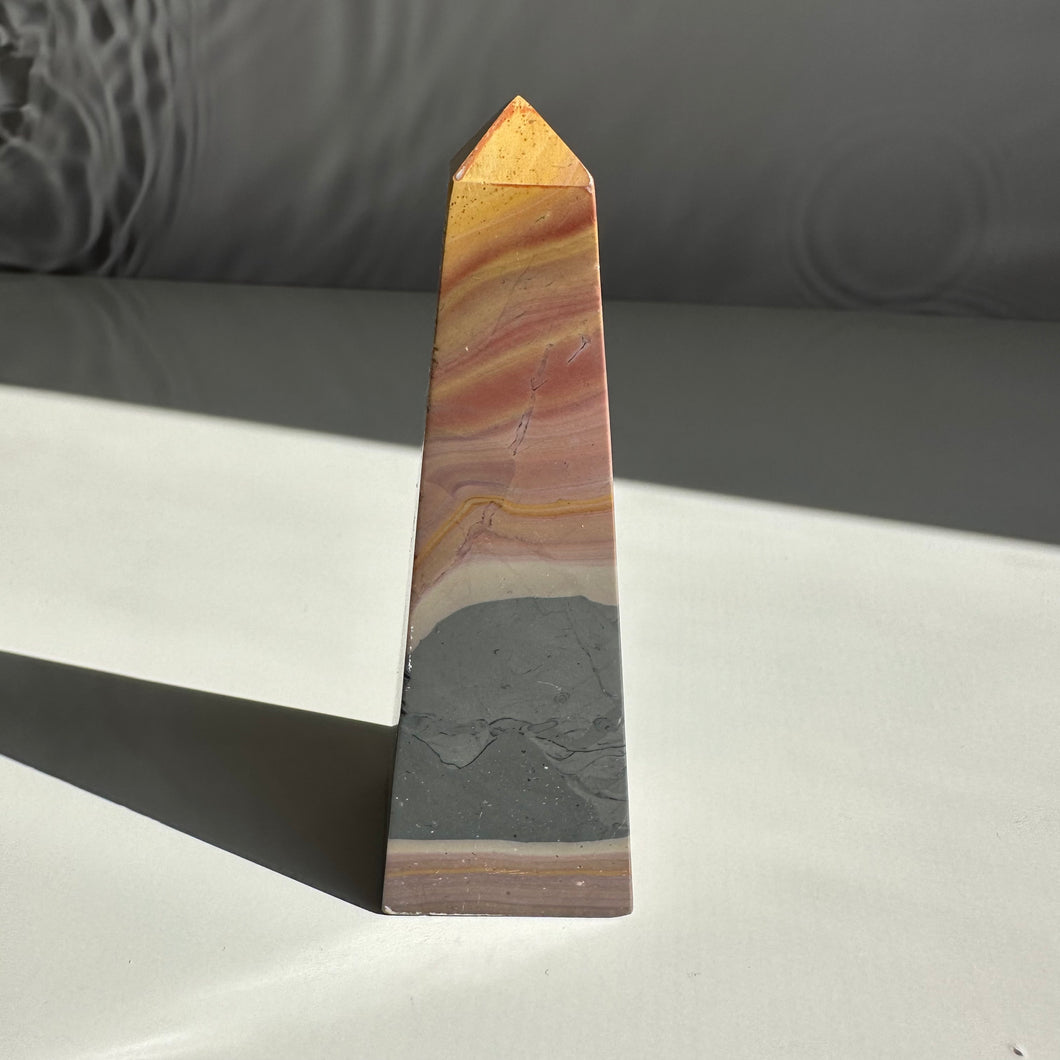 Pink Polychrome Jasper Obelisk - Milky Way Creations - Sydney - Crystal - Crystals - Candles - Soap - Howlite - Amethyst - Ethically Sources - Stones - gemstones - wholesale - amazonite