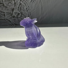 Load image into Gallery viewer, Purple Fluorite Toothless Figurine - Milky Way Creations - Sydney - Crystal - Crystals - Candles - Soap - Howlite - Amethyst - Ethically Sources - Stones - gemstones - wholesale - amazonite
