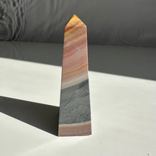 Load image into Gallery viewer, Pink Polychrome Jasper Obelisk - Milky Way Creations - Sydney - Crystal - Crystals - Candles - Soap - Howlite - Amethyst - Ethically Sources - Stones - gemstones - wholesale - amazonite
