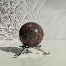 Load image into Gallery viewer, Red Zebra Jasper Sphere
