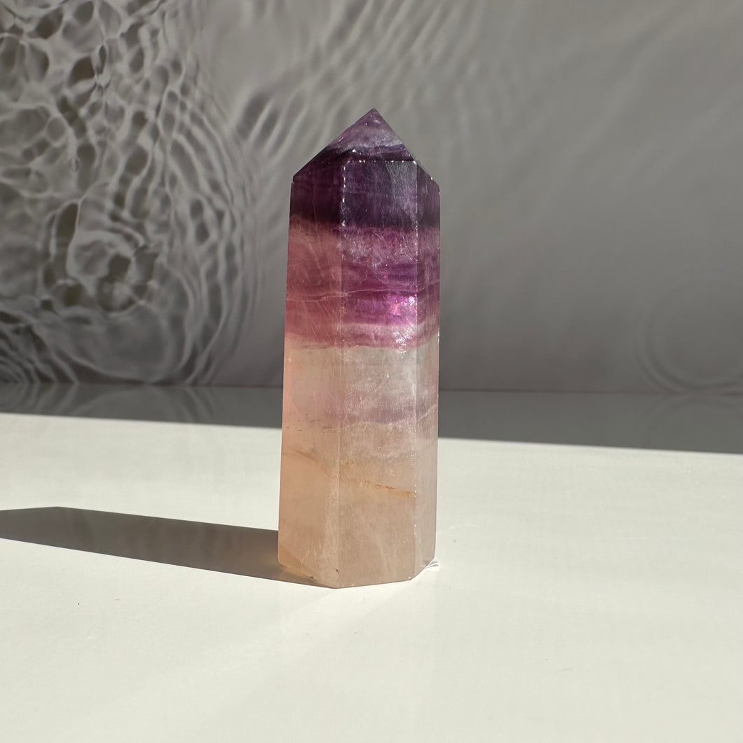 Purple Fluorite Tower - Milky Way Creations - Sydney - Crystal - Crystals - Candles - Soap - Howlite - Amethyst - Ethically Sources - Stones - gemstones - wholesale - amazonite