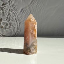 Load image into Gallery viewer, Flower Agate Tower - Milky Way Creations - Sydney - Crystal - Crystals - Candles - Soap - Howlite - Amethyst - Ethically Sources - Stones - gemstones - wholesale - amazonite
