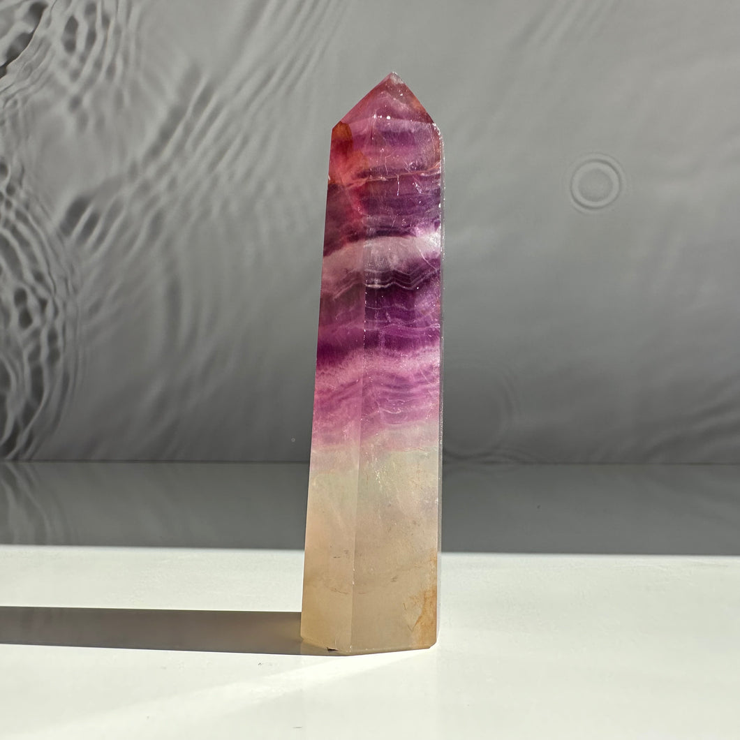 Purple Fluorite Tower - Milky Way Creations - Sydney - Crystal - Crystals - Candles - Soap - Howlite - Amethyst - Ethically Sources - Stones - gemstones - wholesale - amazonite