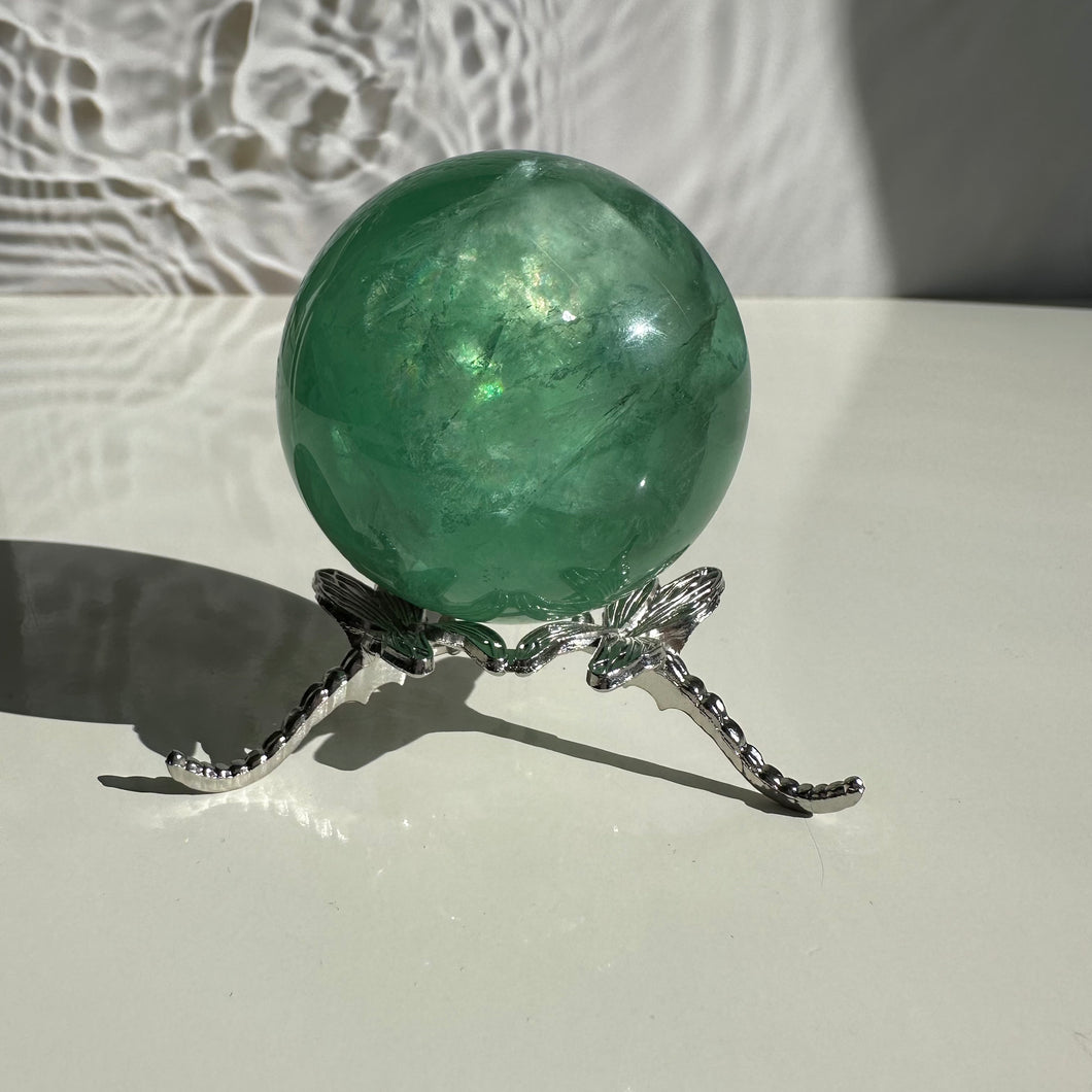 Green Fluorite Sphere - Milky Way Creations - Sydney - Crystal - Crystals - Candles - Soap - Howlite - Amethyst - Ethically Sources - Stones - gemstones - wholesale - amazonite