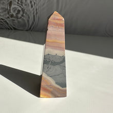 Load image into Gallery viewer, Pink Polychrome Jasper Obelisk - Milky Way Creations - Sydney - Crystal - Crystals - Candles - Soap - Howlite - Amethyst - Ethically Sources - Stones - gemstones - wholesale - amazonite
