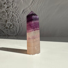 Load image into Gallery viewer, Purple Fluorite Tower - Milky Way Creations - Sydney - Crystal - Crystals - Candles - Soap - Howlite - Amethyst - Ethically Sources - Stones - gemstones - wholesale - amazonite
