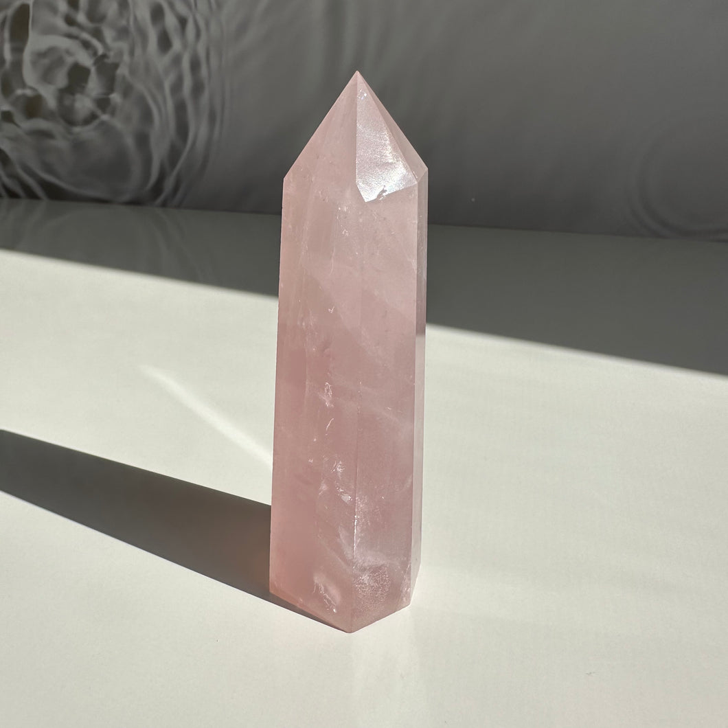 Rose Quartz Tower - Milky Way Creations - Sydney - Crystal - Crystals - Candles - Soap - Howlite - Amethyst - Ethically Sources - Stones - gemstones - wholesale - amazonite