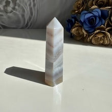 Load image into Gallery viewer, Agate Tower with Quartz Inclusions
