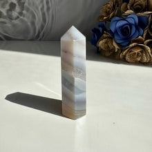 Load image into Gallery viewer, Agate Tower with Quartz Inclusions
