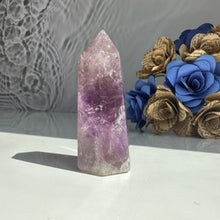 Load image into Gallery viewer, Amethyst with Smoky Quartz Tower
