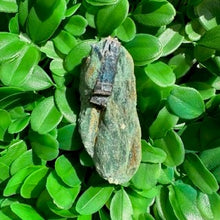 Load image into Gallery viewer, Raw Fuchsite with Blue Kyanite Inclusion
