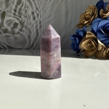 Load image into Gallery viewer, Pink Tourmaline, Lepidolite &amp; Smoky Quartz Tower
