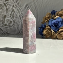 Load image into Gallery viewer, Pink Tourmaline, Lepidolite &amp; Smoky Quartz Tower
