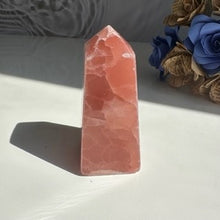 Load image into Gallery viewer, Strawberry Calcite Obelisk
