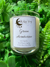 Load image into Gallery viewer, Green Aventurine Crystal Infused Soy Candle - Milky Way Creations - Sydney - Crystal - Crystals - Candles - Soap - Howlite - Amethyst - Ethically Sources - Stones - gemstones - wholesale - amazonite
