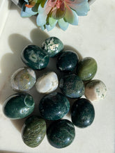 Load image into Gallery viewer, Moss Agate Tumbles - Milky Way Creations - Sydney - Crystal - Crystals - Candles - Soap - Howlite - Amethyst - Ethically Sources - Stones - gemstones - wholesale - amazonite
