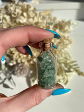 Load image into Gallery viewer, Green Aventurine Crystal Chip Jar - Milky Way Creations - Sydney - Crystal - Crystals - Candles - Soap - Howlite - Amethyst - Ethically Sources - Stones - gemstones - wholesale - amazonite
