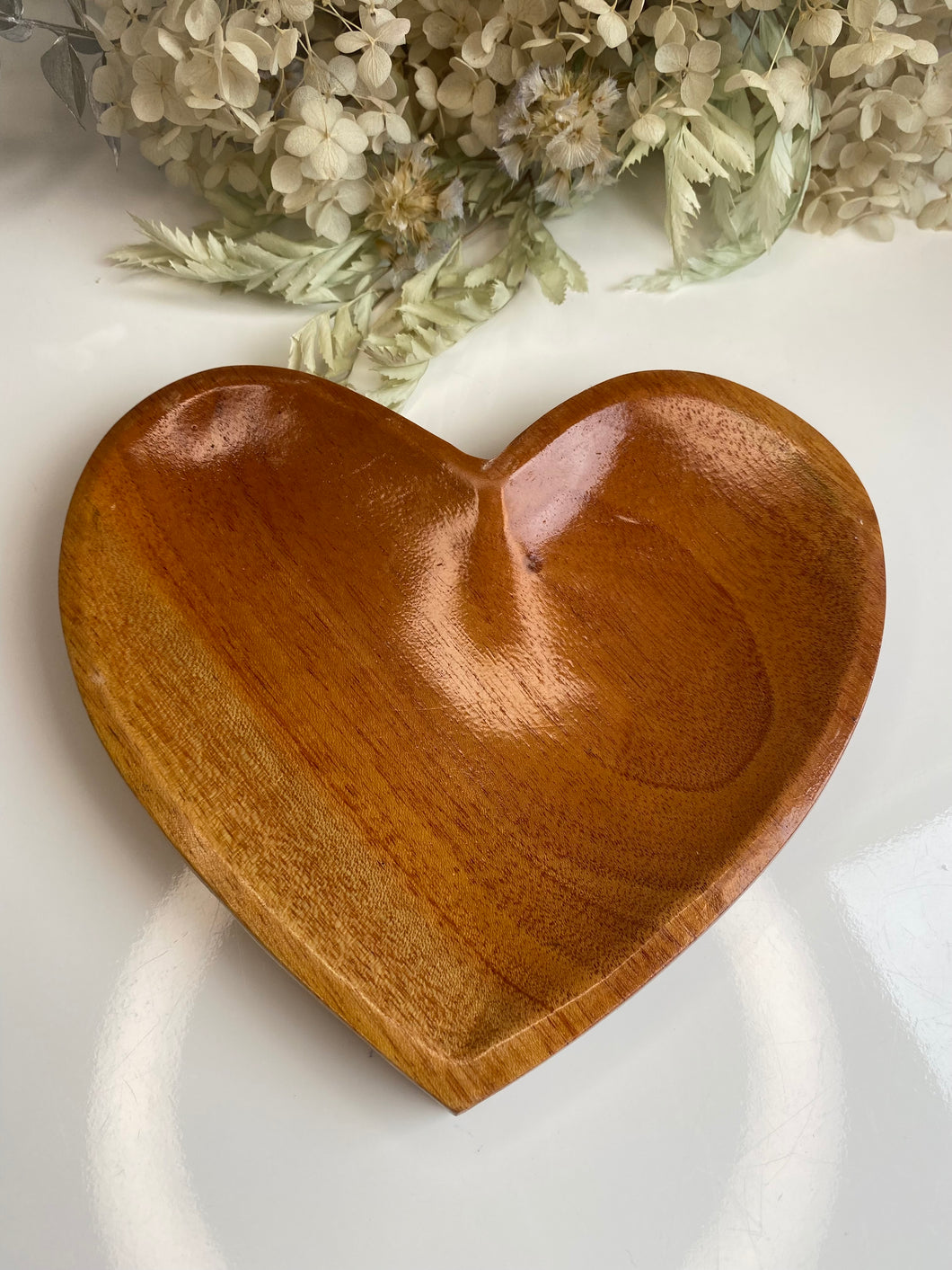 Wooden Heart Tumble Bowl - Milky Way Creations - Sydney - Crystal - Crystals - Candles - Soap - Howlite - Amethyst - Ethically Sources - Stones - gemstones - wholesale - amazonite