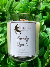 Load image into Gallery viewer, Smoky Quartz Crystal Infused Soy Candle - Milky Way Creations - Sydney - Crystal - Crystals - Candles - Soap - Howlite - Amethyst - Ethically Sources - Stones - gemstones - wholesale - amazonite
