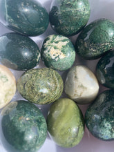 Load image into Gallery viewer, Moss Agate Tumbles - Milky Way Creations - Sydney - Crystal - Crystals - Candles - Soap - Howlite - Amethyst - Ethically Sources - Stones - gemstones - wholesale - amazonite
