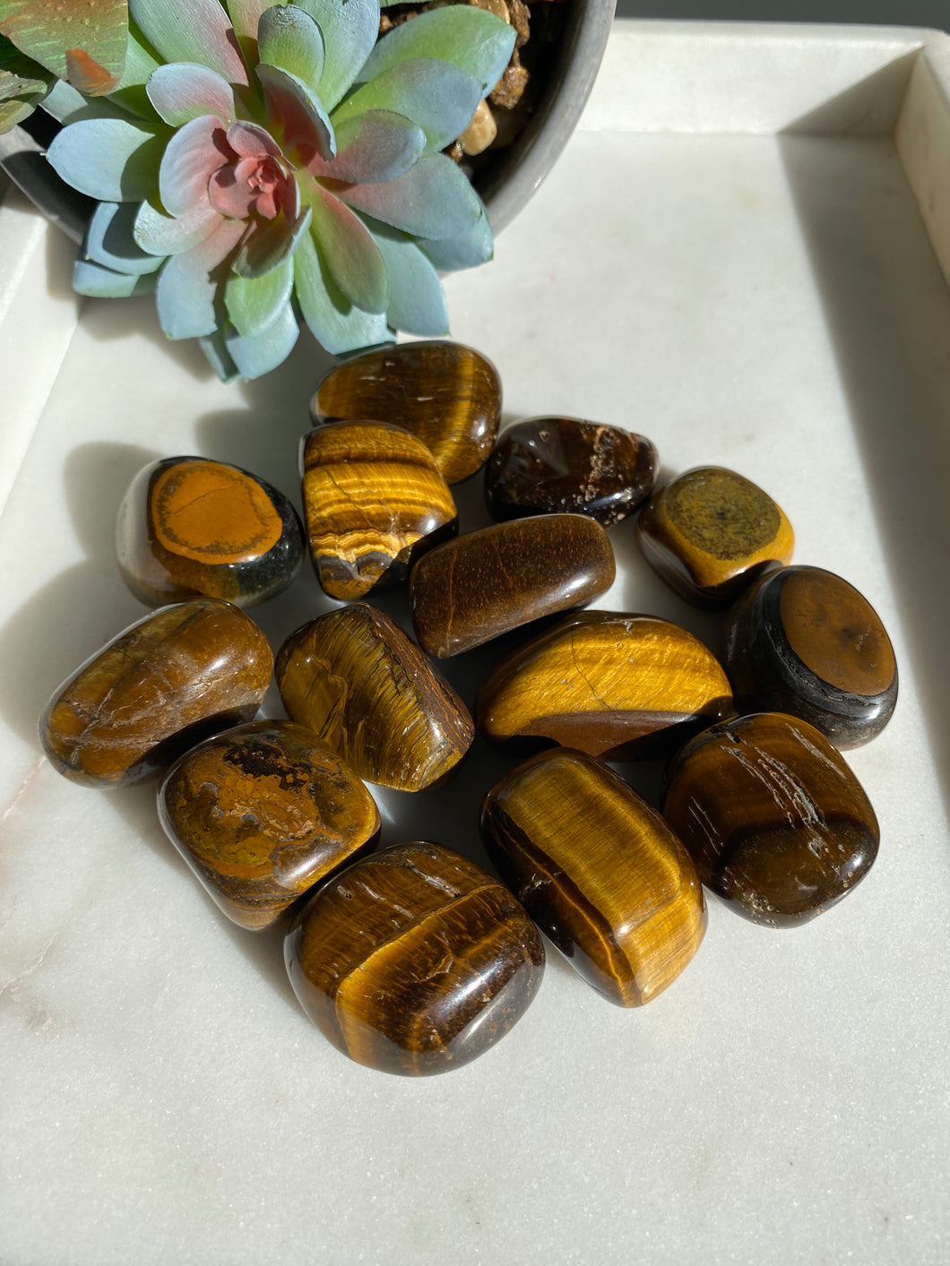 Tigers Eye Tumbles - Milky Way Creations - Sydney - Crystal - Crystals - Candles - Soap - Howlite - Amethyst - Ethically Sources - Stones - gemstones - wholesale - amazonite