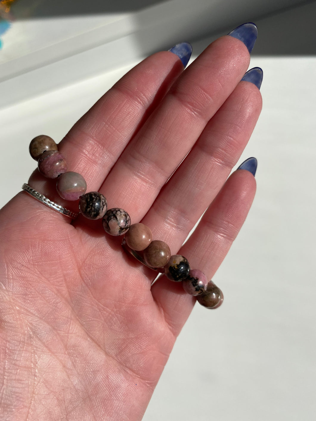 Rhodonite Bracelet - Milky Way Creations - Sydney - Crystal - Crystals - Candles - Soap - Howlite - Amethyst - Ethically Sources - Stones - gemstones - wholesale - amazonite