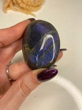 Load image into Gallery viewer, Labradorite Palm Stone #259 - Milky Way Creations - Sydney - Crystal - Crystals - Candles - Soap - Howlite - Amethyst - Ethically Sources - Stones - gemstones - wholesale - amazonite
