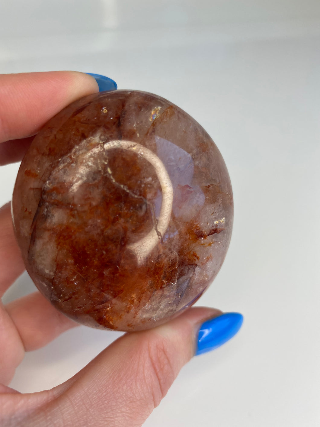 Fire Quartz Palm Stone