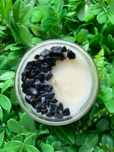 Load image into Gallery viewer, Black Tourmaline Crystal Infused Soy Candle - Milky Way Creations - Sydney - Crystal - Crystals - Candles - Soap - Howlite - Amethyst - Ethically Sources - Stones - gemstones - wholesale - amazonite
