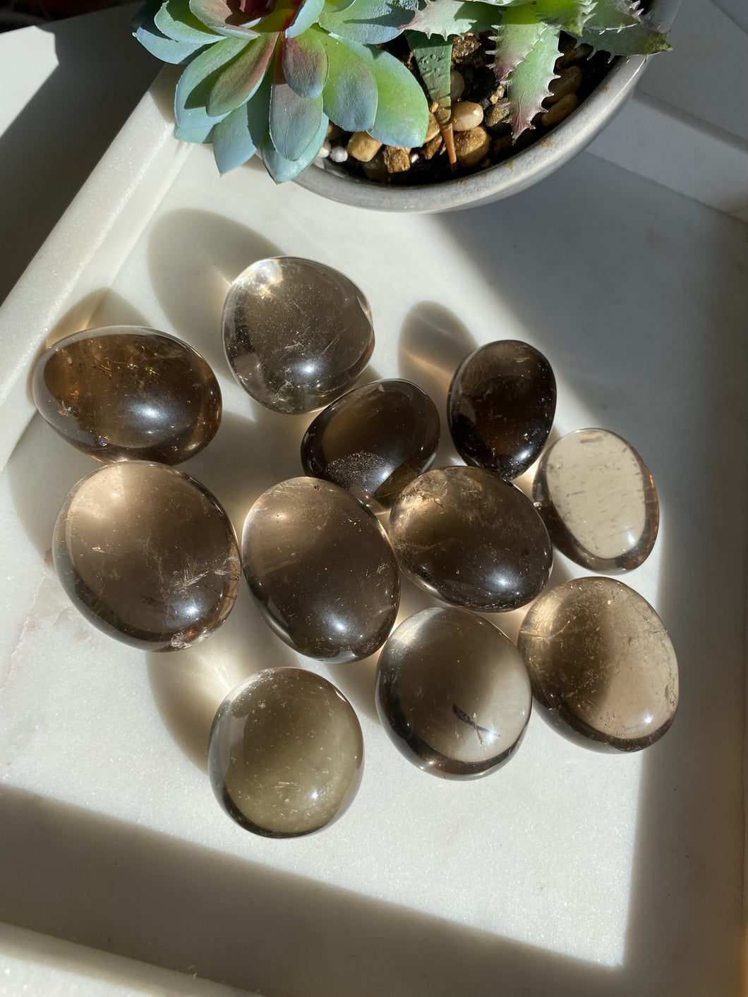 Smoky Quartz Tumbles - Milky Way Creations - Sydney - Crystal - Crystals - Candles - Soap - Howlite - Amethyst - Ethically Sources - Stones - gemstones - wholesale - amazonite